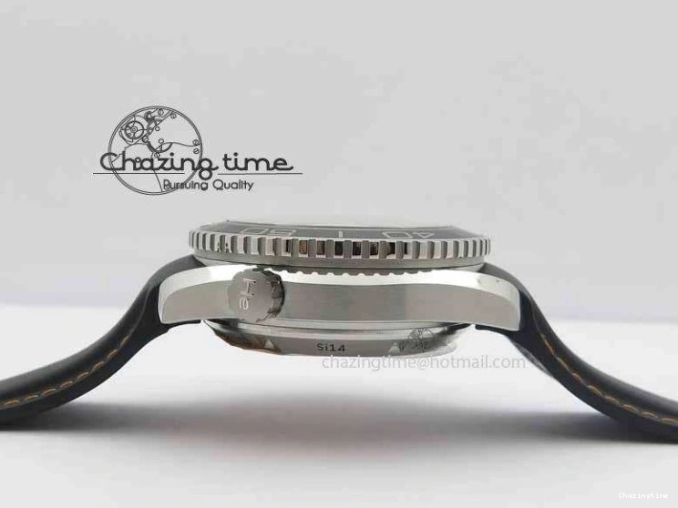 0131 Planet Ocean Master Chrono 45mm SS OM 1:1 Best Edition Black Dial Orange 12 On Rubber Strap A Durable 8169